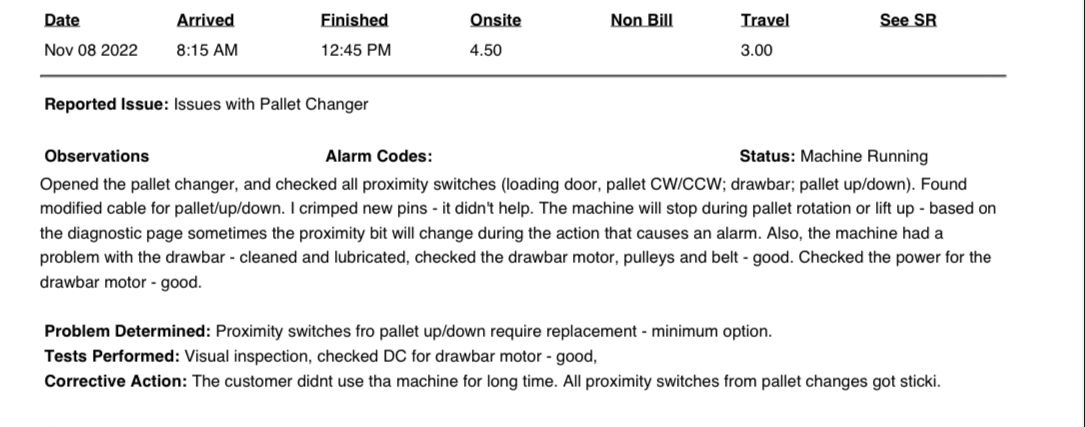 Haas HS1RP, Machine ID:9197